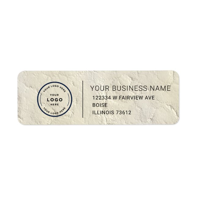 Elegant Custom Business Return Address Label (Devant)