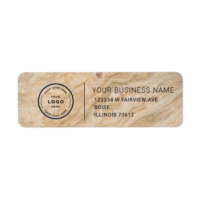 Elegant Custom Business Return Address Label (Devant)