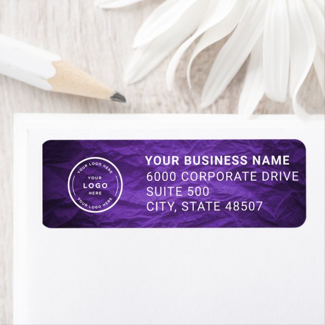 Elegant Custom Business Return Address Label (Insitu)