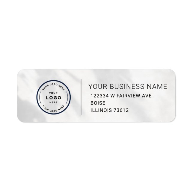 Elegant Custom Business Return Address Label (Devant)