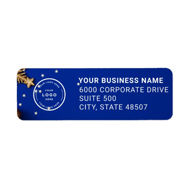 Elegant Custom Business Return Address Label (Front)