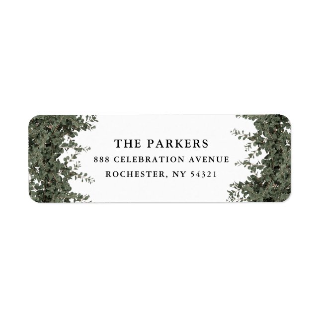 Elegant Custom Business Return Address Label (Devant)