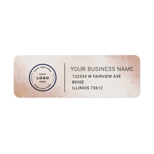 Elegant Custom Business Return Address Label (Devant)