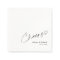 Elegant Custom Cheers Wedding Napkins with Names