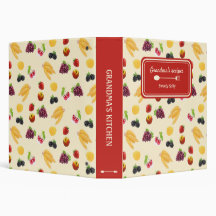 Elegant Custom colourful fruits recipe pattern