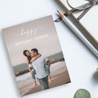 elegant custom couple photo happy birthday love