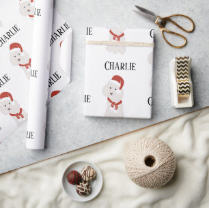 Elegant & Custom Dog name Wrapping Paper