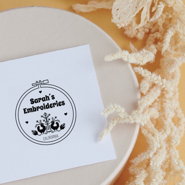 Elegant Custom Embroidery Rubber Stamp (Creator Uploaded)