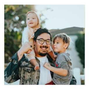 Elegant Custom Family Photo Modern Print