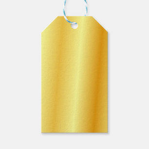 Elegant Custom Faux Gold Metallic Look Blank Gift Tags