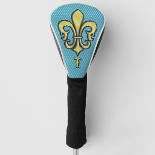 Elegant Custom Fleur De Lis Golf Design Golf Head Cover
