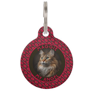 Elegant Custom Gift For Pet Owner Tribal Print Tag