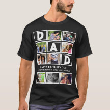 Elegant Custom  Happy Fathers Day 9 Photo Collage