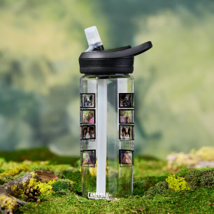 Elegant Custom Happy Mothers Day 9 Photo Collage Water Bottle