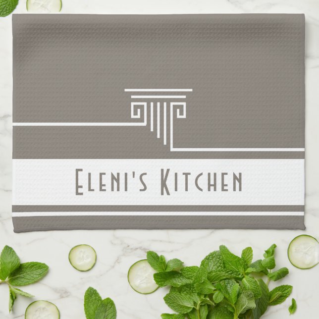 Elegant Custom Kitchen Towel (Folded)