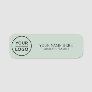 Elegant custom Logo Employee magnetic, safety pin Name Tag