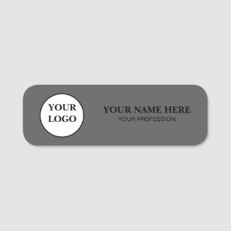 Elegant Custom Logo Employee Name Tag