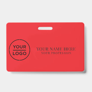 Elegant custom Logo Employee Simple Badge