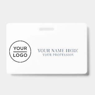 Elegant custom Logo Employee Simple Badge