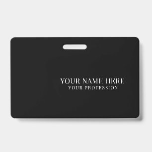 Elegant custom Logo Employee Simple Badge