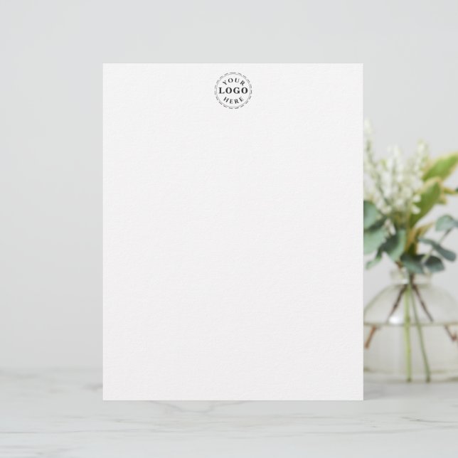 Elegant Custom Logo Mark Letterhead Chic Office Pa (Standing Front)