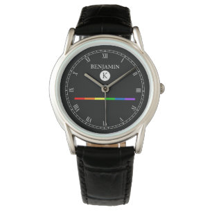 Elegant Custom Monogram Gay LGBT Watch