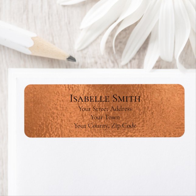 Elegant Custom Name Address Copper Foil (Insitu)