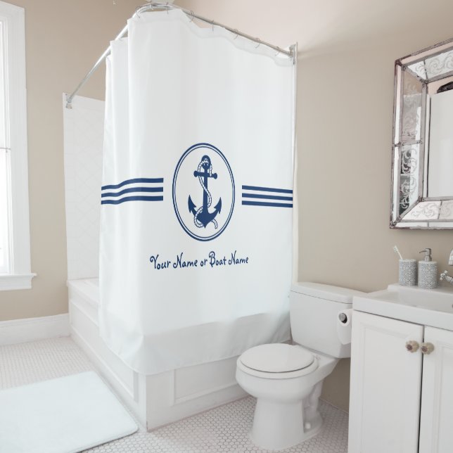 Elegant Custom Name Anchor & Rope (In Situ)