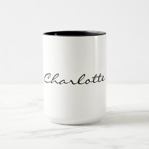 Elegant Custom Name Coffee Mug
