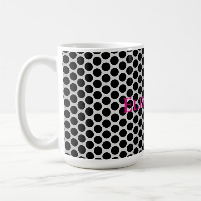Elegant Custom Name Fast Four Personalized Game Coffee Mug (Left)
