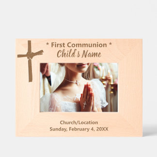 Elegant Custom Orthodox, Catholic Religious Cross Etched Frames