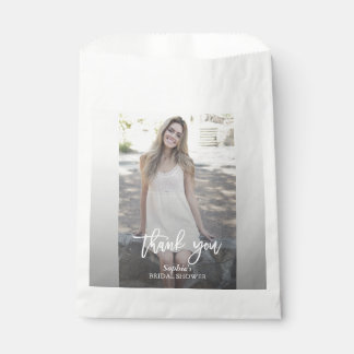 Elegant Custom Photo Bridal Shower Favour Bag