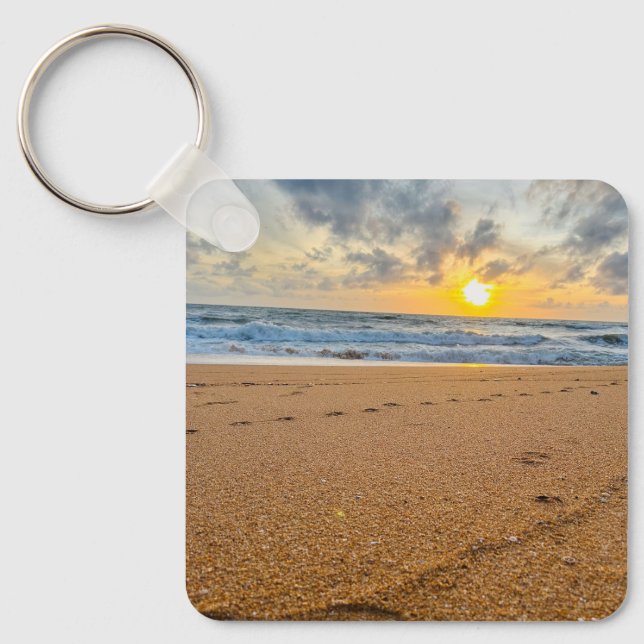 Elegant Custom Photo keychain Add Your Own Photo (Front)