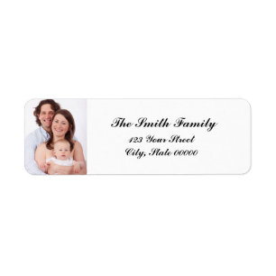 Elegant Custom Photo Return Address Label