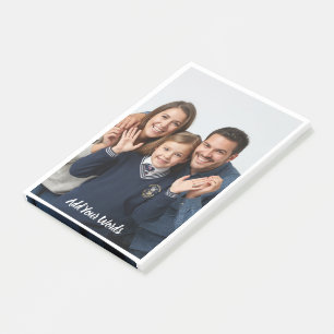 Elegant Custom Photo & Text Personalized Post-it Notes
