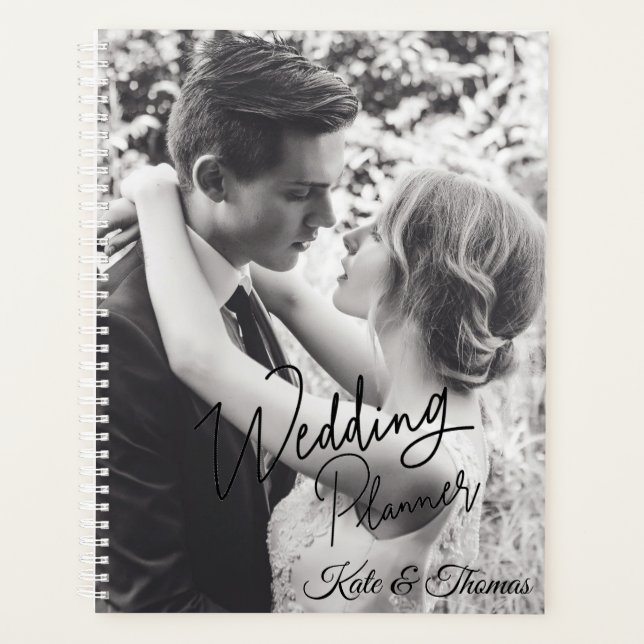Elegant Custom Photo Wedding Planner (Front)