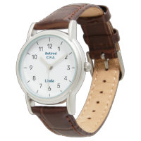 Elegant Custom Retirement Watch Accountant CPA