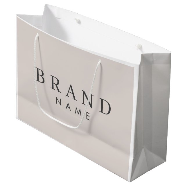 Elegant Custom Shopping Bag, Personalized Gift Bag (Front Angled)