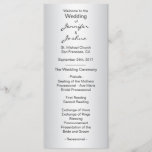 Elegant Custom Silver Black Wedding Programs<br><div class="desc">Greet your guests at your wedding ceremony with these elegant personalized programs.  Silver ombre and black letters DIY templates for you to edit as you wish.  Part of the collection 'BLACK & SILVER'</div>