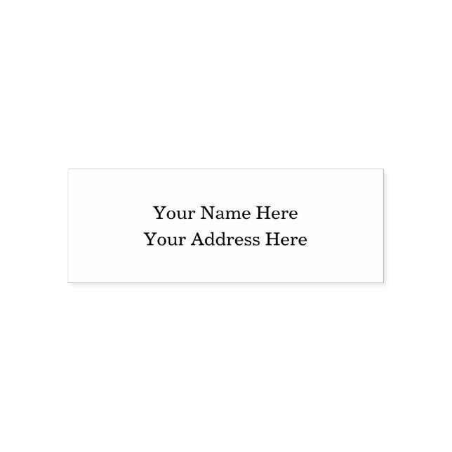 Elegant Custom Stylish Simple Personalized  Self-inking Stamp (Design)