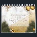 Elegant custom text quote ,Christmas & new year  Calendar<br><div class="desc">Elegant gold, white, rose gold marble glitter new year Calendars, invitations and postcards for Christmas and new year celebrations. gift it to your beloved one ……(1)>>> For further customization, please click the "customize further" link and use our design tool to modify this template. (2)>>> If you prefer Different types of...</div>