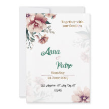 Elegant Custom Wedding Invitation 