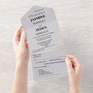 Elegant Custom Wedding Invitations