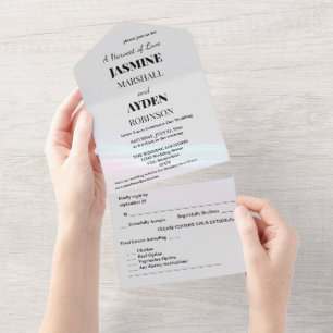 Elegant Custom Wedding Invitations 