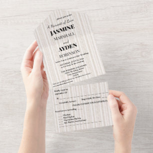 Elegant Custom Wedding Invitations 