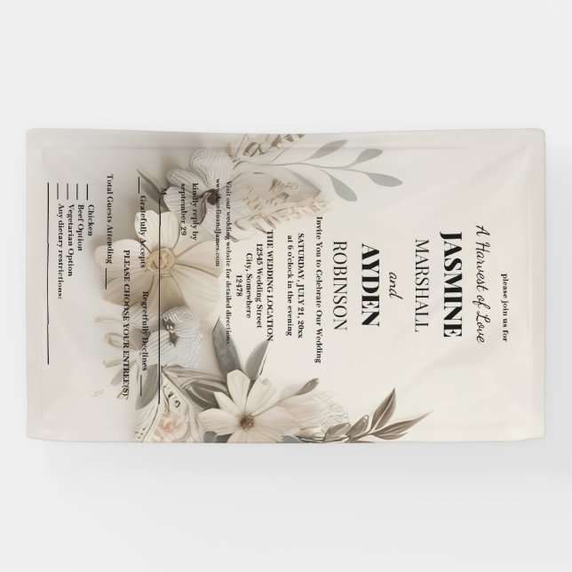 Elegant Custom Wedding Invitations  Banner (Horizontal)