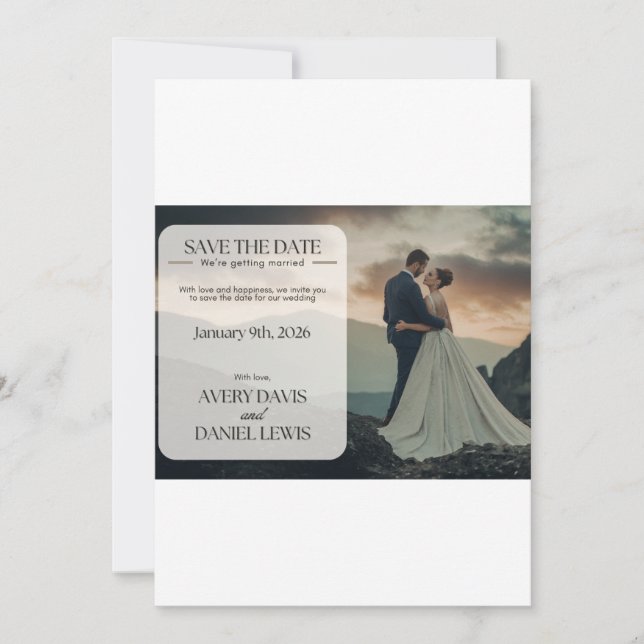 Elegant Custom Wedding Invite (Front)