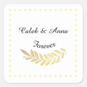 Elegant Custom Wedding Sticker