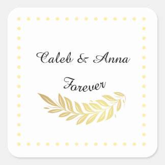 Elegant Custom Wedding Sticker