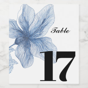 Elegant custom wine label Party table label